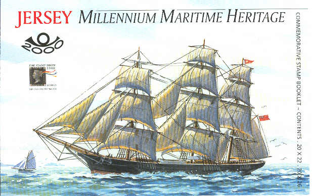 Jersey booklet: GEORGES built in 1865 by Clarke in Jersey as a wooden ship, 473 tons.